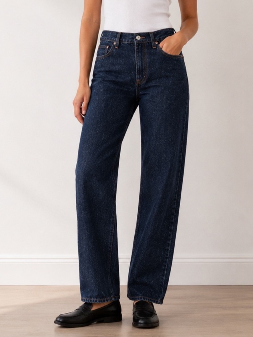 Abercrombie & Fitch ’90s Straight Ultra High Rise Jeans 33/16R Dark Wash